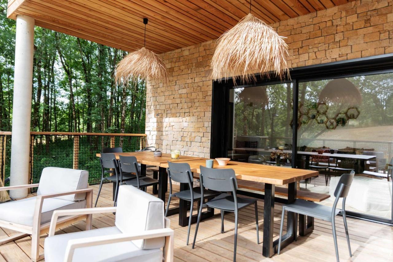 Dans Les Arbres Bed & Breakfast ล็องตา ภายนอก รูปภาพ